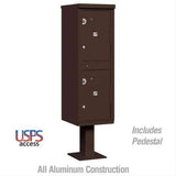 Salsbury Industries 3302-U Outdoor Parcel Locker 2 Compartments USPS Access