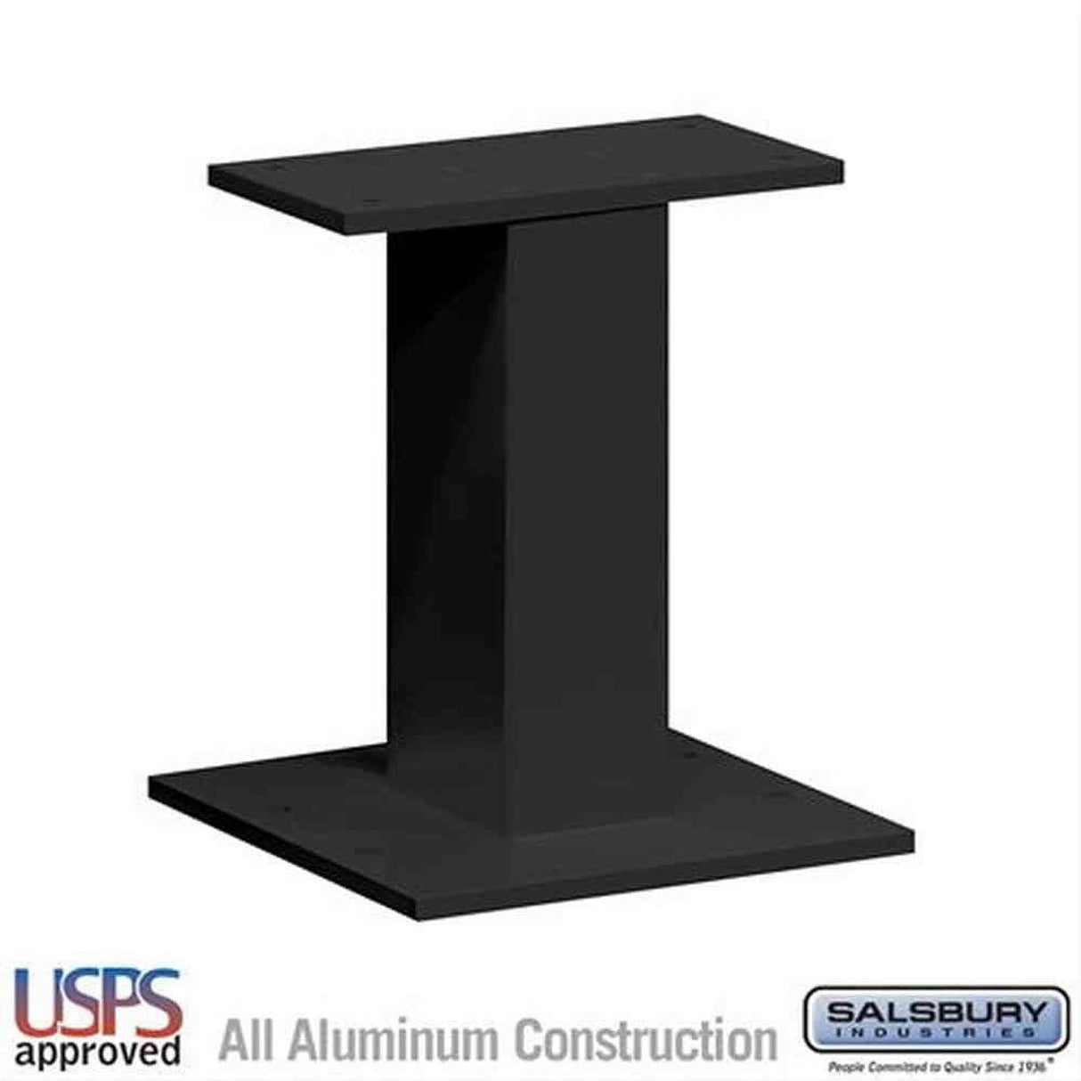 Salsbury Industries 3385BLK 3385 Replacement Pedestal for CBU #3316, CBU #3313 and OPL #3302 Black