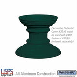 Salsbury Industries 3386GRN 3386 Regency Decorative Pedestal Cover Short Green