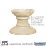 Salsbury Industries 3386SAN 3386 Regency Decorative Pedestal Cover Short Sandstone
