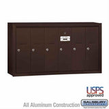 Salsbury Industries 3506ZSU 3506-SU Vertical Mailbox 6 Doors Surface Mounted USPS Access Bronze