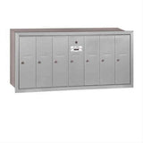 Salsbury Industries 3507ARU 3507-RU Vertical Mailbox 7 Doors Recessed Mounted USPS Access Aluminum