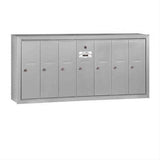 Salsbury Industries 3507ASU 3507-SU Vertical Mailbox 7 Doors Surface Mounted USPS Access Aluminum
