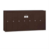 Salsbury Industries 3507ZSU 3507-SU Vertical Mailbox 7 Doors Surface Mounted USPS Access Bronze