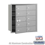 Salsbury Industries 3610AFU 3610-FU 4B+ Horizontal Mailbox 10 B Doors Front Loading USPS Access Aluminum