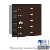 Salsbury Industries 3610ZFP 3610-FP 4B+ Horizontal Mailbox 10 B Doors Front Loading Private Access Bronze
