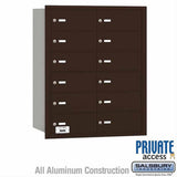 Salsbury Industries 3612ZRP 3612-RP 4B+ Horizontal Mailbox 12 B Doors Rear Loading Private Access Bronze