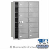 Salsbury Industries 3614AFP 3614-FP 4B+ Horizontal Mailbox 14 B Doors Front Loading Private Access Aluminum