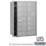 Salsbury Industries 3614AFU 3614-FU 4B+ Horizontal Mailbox 14 B Doors Front Loading USPS Access Aluminum