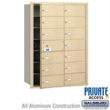 Salsbury Industries 3614SFP 3614-FP 4B+ Horizontal Mailbox 14 B Doors Front Loading Private Access Sandstone
