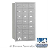 Salsbury Industries 3621ARP 3621-RP 4B+ Horizontal Mailbox 21 A Doors Rear Loading Private Access Aluminum