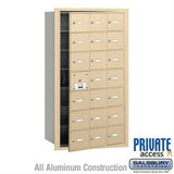 Salsbury Industries 3621SFP 3621-FP 4B+ Horizontal Mailbox 21 A Doors Front Loading Private Access Sandstone