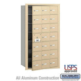 Salsbury Industries 3621SFU 3621-FU 4B+ Horizontal Mailbox 21 A Doors Front Loading USPS Access Sandstone