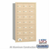 Salsbury Industries 3621SRU 3621-RU 4B+ Horizontal Mailbox 21 A Doors Rear Loading USPS Access Sandstone