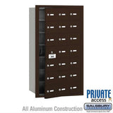 Salsbury Industries 3621ZFP 3621-FP 4B+ Horizontal Mailbox 21 A Doors Front Loading Private Access Bronze
