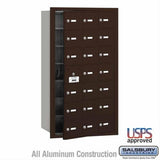 Salsbury Industries 3621ZFU 3621-FU 4B+ Horizontal Mailbox 21 A Doors Front Loading USPS Access Bronze