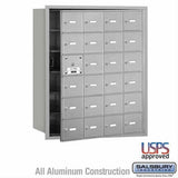 Salsbury Industries 3624AFU 3624-FU 4B+ Horizontal Mailbox 24 A Doors Front Loading USPS Access Aluminum