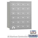 Salsbury Industries 3624ARU 3624-RU 4B+ Horizontal Mailbox 24 A Doors Rear Loading USPS Access Aluminum