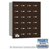 Salsbury Industries 3624ZRP 3624-RP 4B+ Horizontal Mailbox 24 A Doors Rear Loading Private Access Bronze
