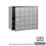 Salsbury Industries 3625AFU 3625-FU 4B+ Horizontal Mailbox 25 A Doors Front Loading USPS Access Aluminum
