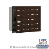Salsbury Industries 3625ZFU 3625-FU 4B+ Horizontal Mailbox 25 A Doors Front Loading USPS Access Bronze