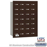 Salsbury Industries 3628ZRU 3628-RU 4B+ Horizontal Mailbox 28 A Doors Rear Loading USPS Access Bronze
