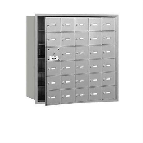 Salsbury Industries 3630AFU 3630-FU 4B+ Horizontal Mailbox 30 A Doors Front Loading USPS Access Aluminum