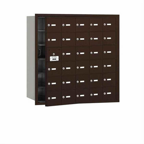 Salsbury Industries 3630ZFU 3630-FU 4B+ Horizontal Mailbox 30 A Doors Front Loading USPS Access Bronze