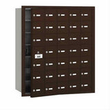 Salsbury Industries 3635ZFU 3635-FU 4B+ Horizontal Mailbox 35 A Doors Front Loading USPS Access Bronze