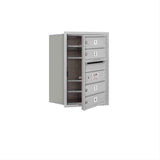 Salsbury Industries 3706S-04AFU-04-FU 4C Horizontal Mailbox 6 Door High Front Loading USPS Access Aluminum