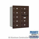 Salsbury Industries 3710D-09ZRP-09-RP 4C Horizontal Mailbox 10 Door High Rear Loading Private Access Bronze