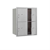 Salsbury Industries 3710D-4PAFU-4P-FU 4C Horizontal Mailbox 10 Door High Front Loading USPS Access Aluminum