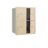 Salsbury Industries 3710D-4PSFU-4P-FU 4C Horizontal Mailbox 10 Door High Front Loading USPS Access Sandstone