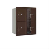 Salsbury Industries 3710D-4PZFU-4P-FU 4C Horizontal Mailbox 10 Door High Front Loading USPS Access Bronze