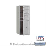 Salsbury Industries 3710S-03AFU-03-FU 4C Horizontal Mailbox 10 Door High Front Loading USPS Access Aluminum