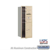 Salsbury Industries 3710S-03SFU-03-FU 4C Horizontal Mailbox 10 Door High Front Loading USPS Access Sandstone