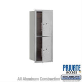 Salsbury Industries 3710S-2PAFP-2P-FP 4C Horizontal Mailbox 10 Door High Front Loading Private Access Aluminum