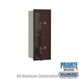 Salsbury Industries 3710S-2PZFP-2P-FP 4C Horizontal Mailbox 10 Door High Front Loading Private Access Bronze
