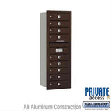 Salsbury Industries 3711S-09ZRP-09-RP 4C Horizontal Mailbox 11 Door High Rear Loading Private Access Bronze
