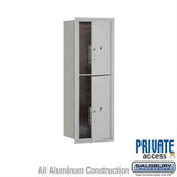 Salsbury Industries 3711S-2PAFP-2P-FP 4C Horizontal Mailbox 11 Door Parcel Locker Front Loading Private Access Aluminum