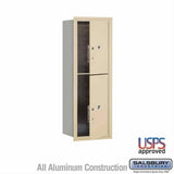 Salsbury Industries 3711S-2PSFU-2P-FU 4C Horizontal Mailbox 11 Door Parcel Locker Front Loading USPS Access Sandstone