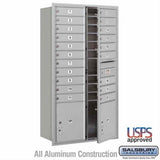 Salsbury Industries 3716D-20AFU-20-FU 4C Horizontal Maximum Height Mailbox Front Loading USPS Access Aluminum