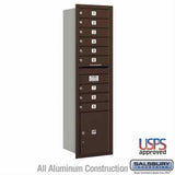 Salsbury Industries 3716S-09ZRU-09-RU 4C Horizontal Maximum Height Mailbox Rear Loading USPS Access Bronze