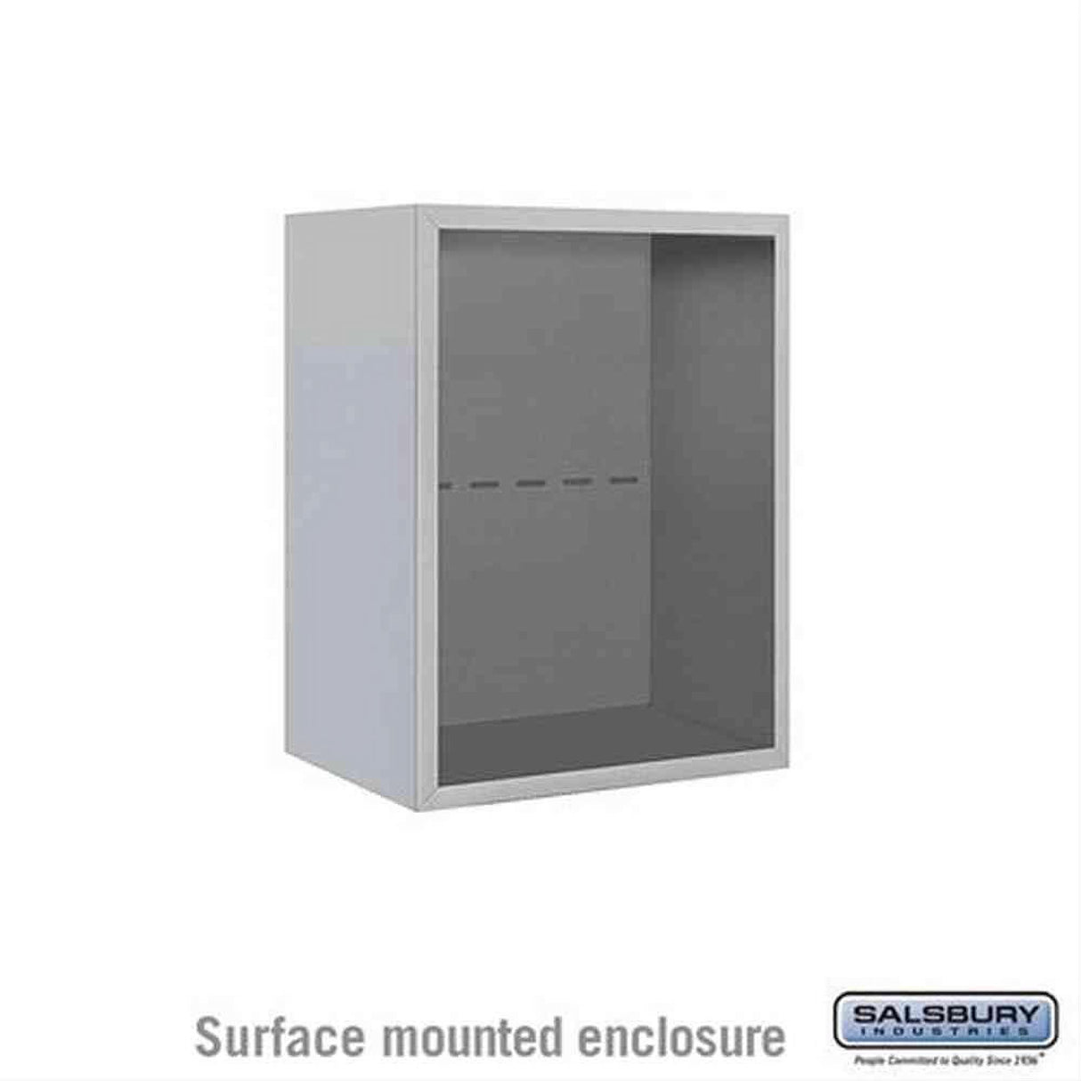 Salsbury Industries 3806S-ALM Surface Mounted Enclosure for 3706 Single Column Aluminum