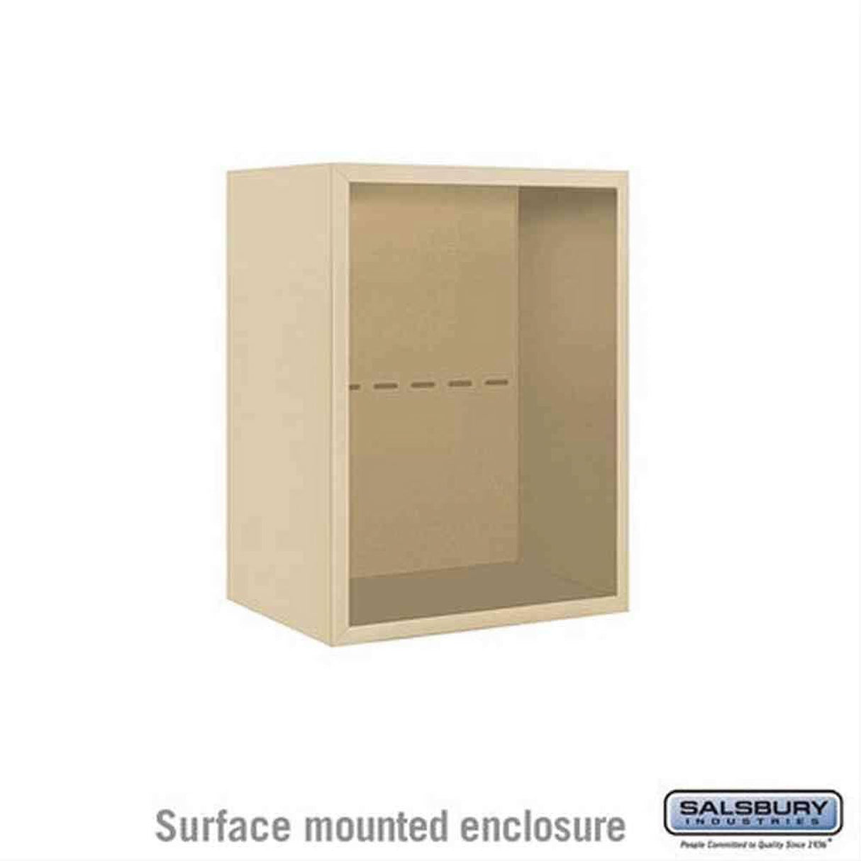 Salsbury Industries 3806S-SAN Surface Mounted Enclosure for 3706 Single Column Sandstone