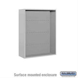 Salsbury Industries 3810D-ALM Surface Mounted Enclosure for 3710 Double Column Aluminum