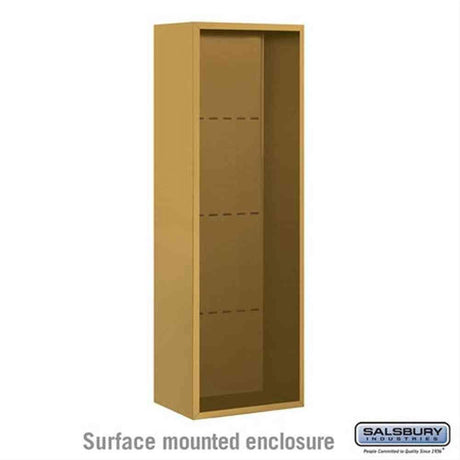 Salsbury Industries 3811S-GLD Surface Mounted Enclosure for 3711 Single Column Gold