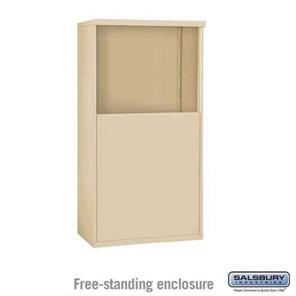 Salsbury Industries 3906D-SAN Free Standing Enclosure for 3706 Double Column Sandstone