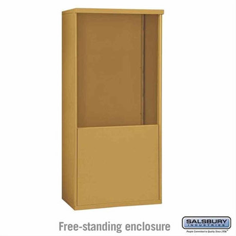Salsbury Industries 3910D-GLD Free Standing Enclosure for 3710 Double Column Gold