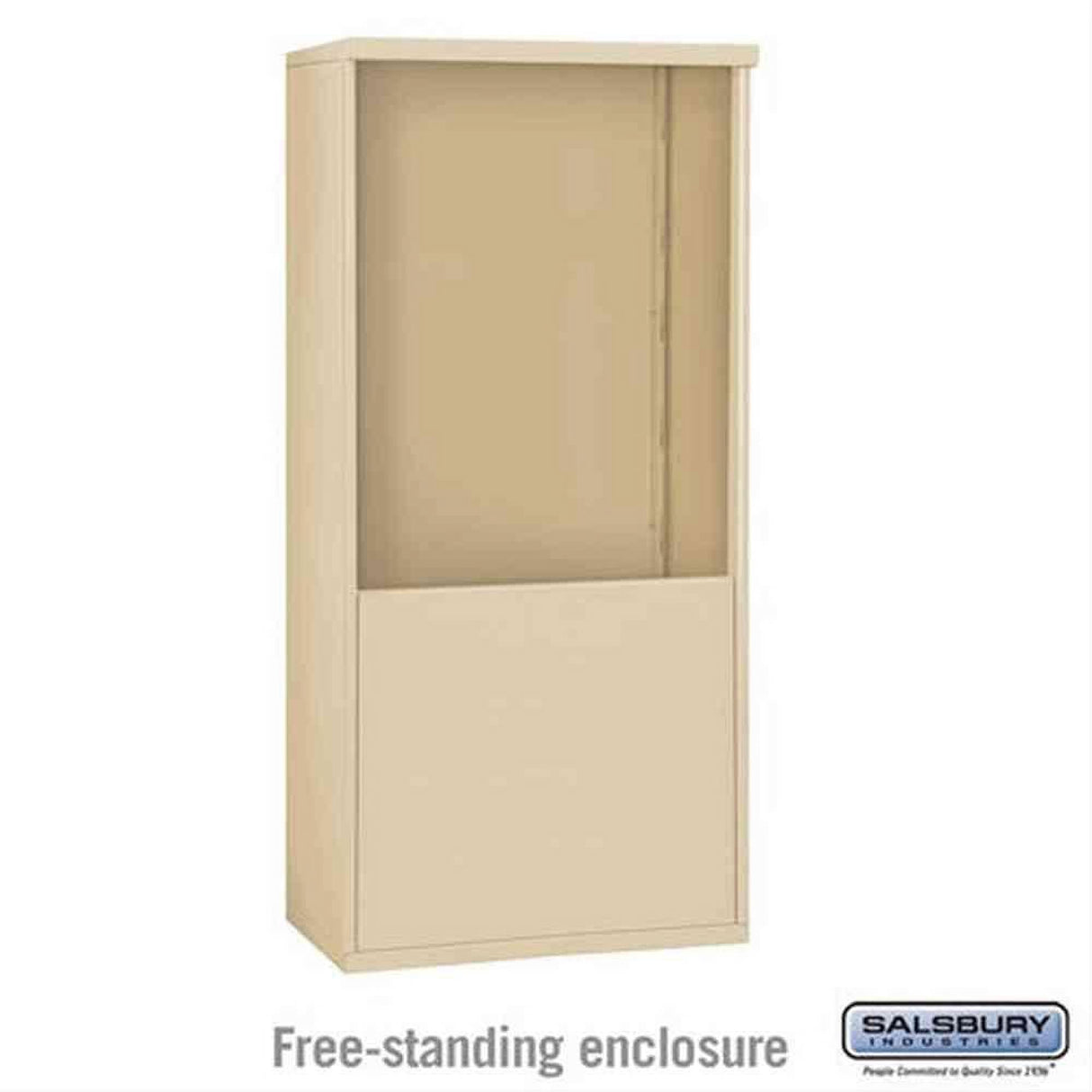 Salsbury Industries 3910D-SAN Free Standing Enclosure for 3710 Double Column Sandstone